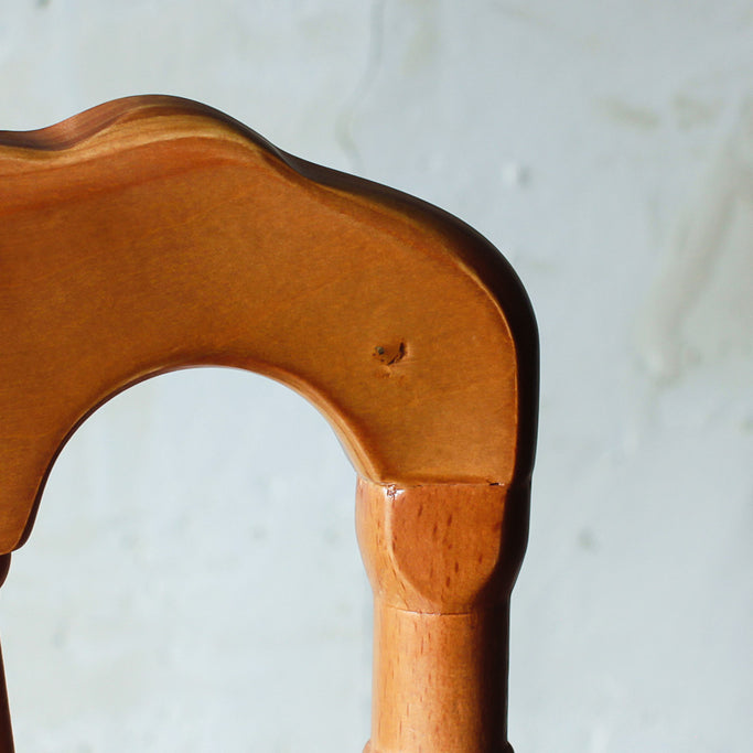 ブラック色ナポレオンチェア（木フレーム単品）の詳細写真3