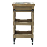 ブラウン色アンティークワゴン【ルシール】