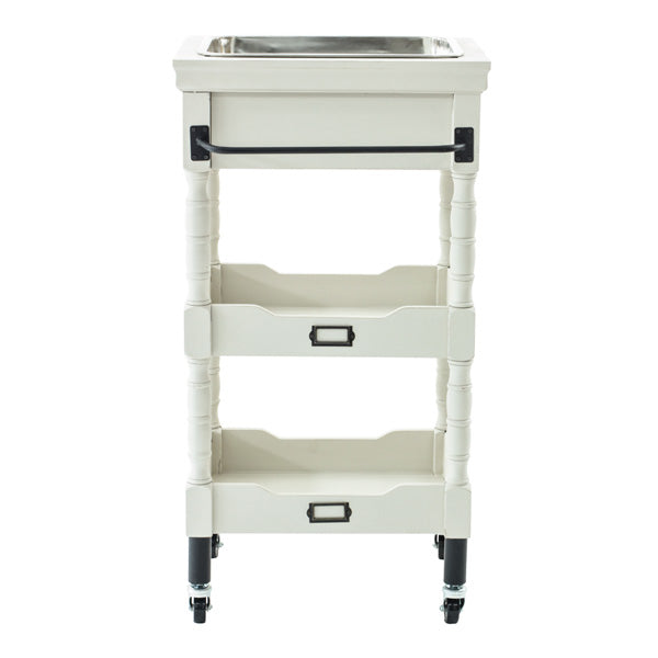 白色アンティークワゴン【ルシール】