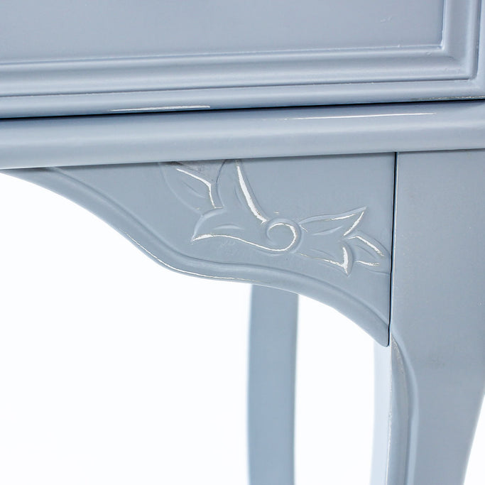 ブルーグレー色ネコ脚ネイルテーブルの詳細5