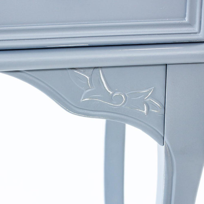 ブルーグレー色ネコ脚ネイルテーブルの詳細6