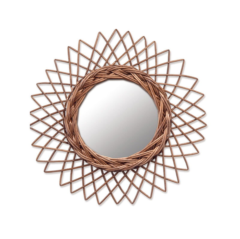 ウィッカーミラーS ブラウン