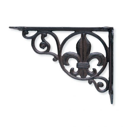 ブラウン色アイアンブラケット リーフ【LOT2】