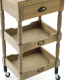 ブラウン色アンティークワゴン【ルシール】の詳細