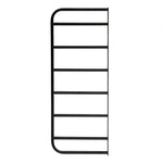 ブラック色アイアンシェルフブラケット 7段