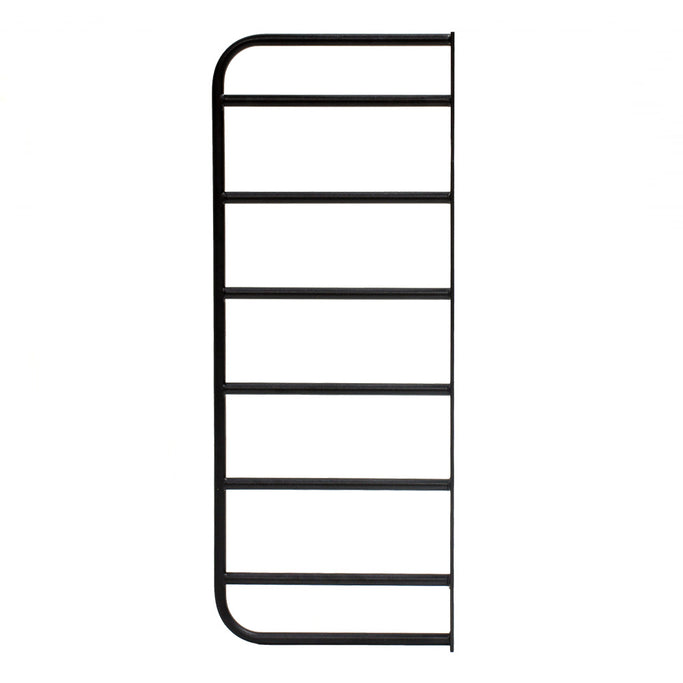 ブラック色アイアンシェルフブラケット 7段