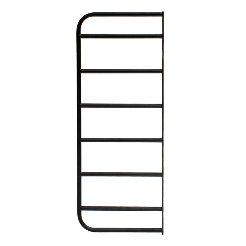 ブラック色アイアンシェルフブラケット 7段