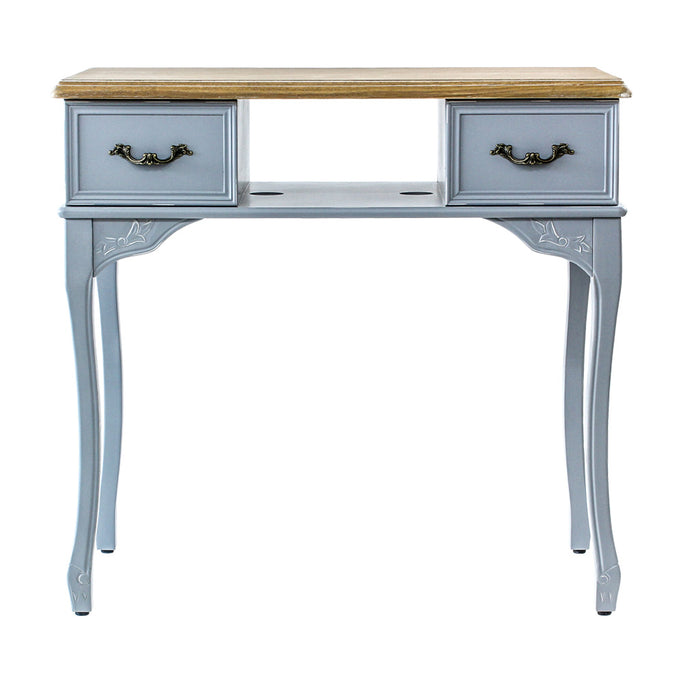 ブルーグレー色ネコ脚ネイルテーブル