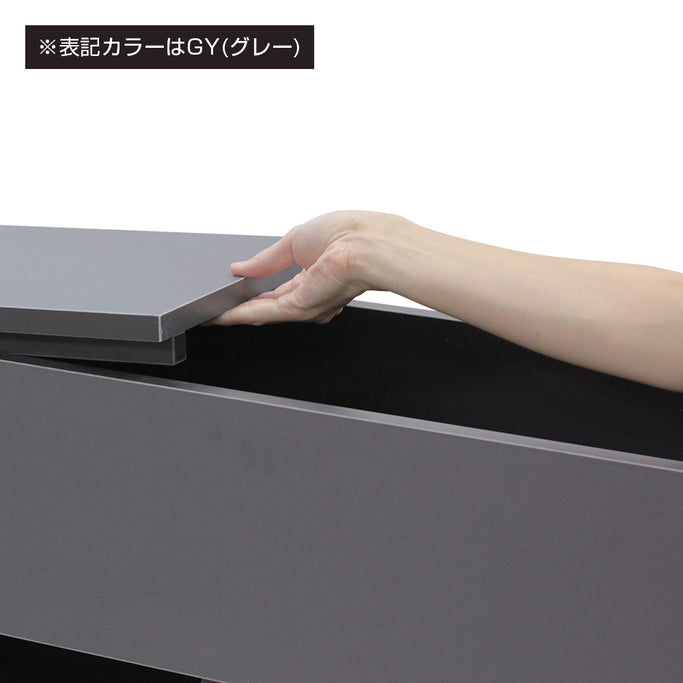 ブラック色モールディングありシャンプーキャビネット【下台】の詳細