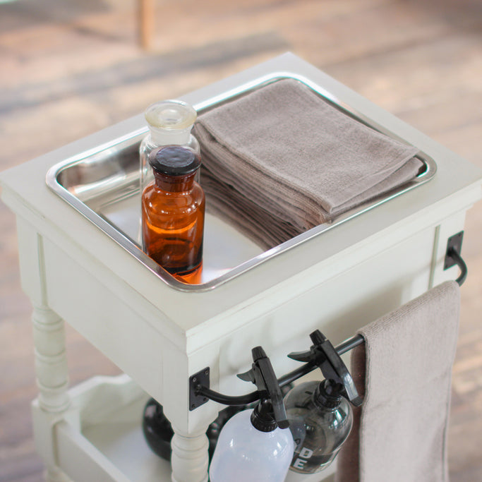 白色アンティークワゴン【ルシール】の詳細