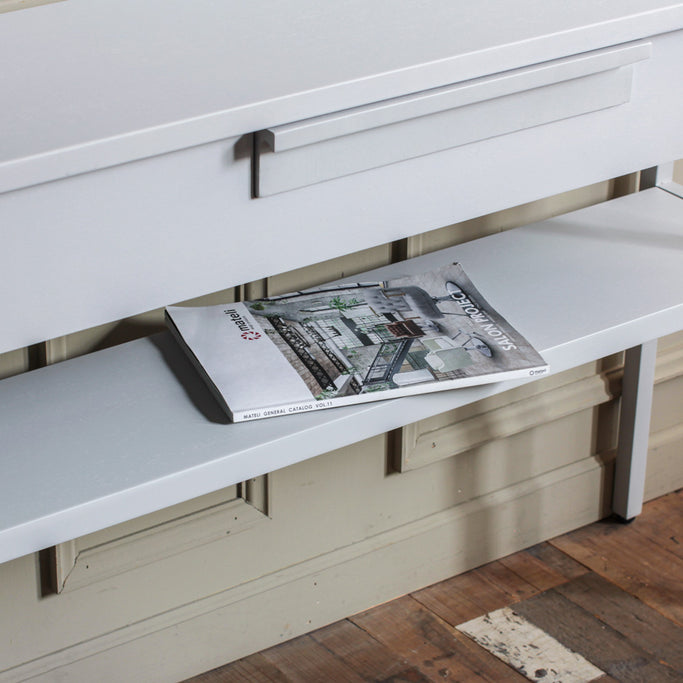 ホワイト色ワイドコンソールの詳細