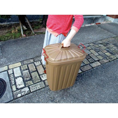 ふた付きゴミ箱 フォレストグリーン 60L