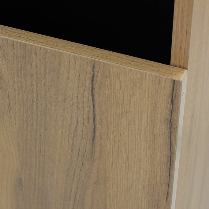 ライトブラウンウッド色のフラットシャンプーキャビネット【下台】の詳細