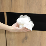 ライトブラウンウッド色のフラットシャンプーキャビネット【下台】の詳細