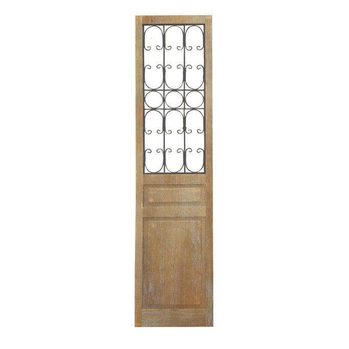 ナチュラルウッド色スリムドアパーテーション