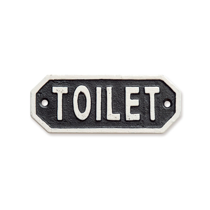 サインプレート TOILET ブラック