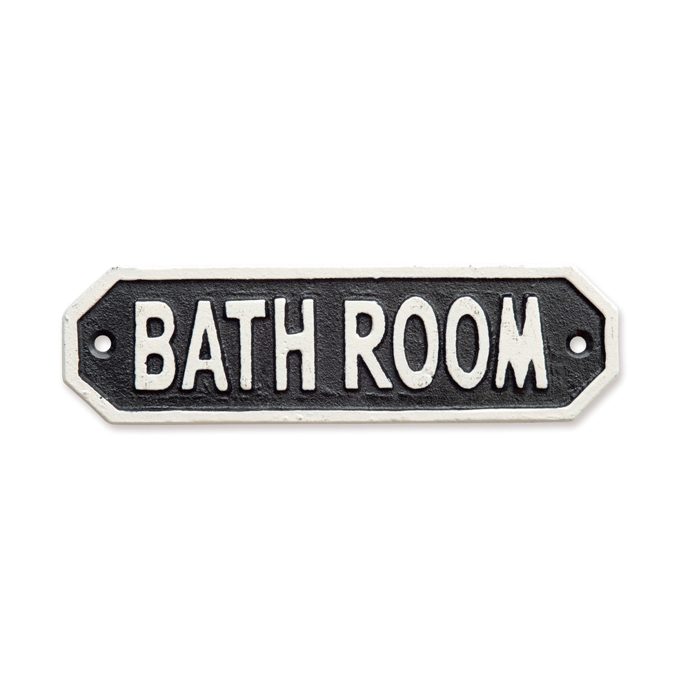 サインプレート BATH ROOM ブラック