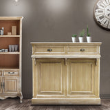 部屋にあるシャビーウッド色レジカウンター