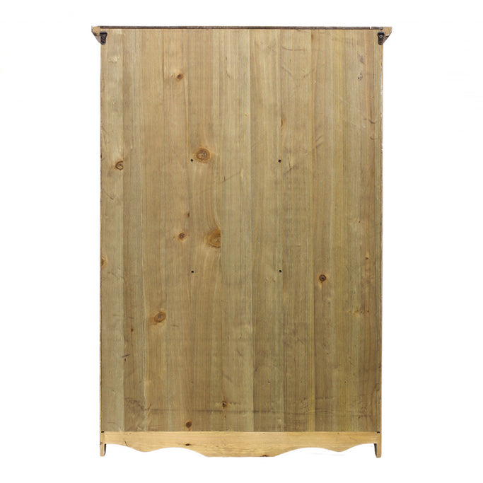 シャビーウッド色壁掛け商品棚【ウォールラック】裏面