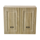 シャビーウッド色モールディングありシャンプーキャビネット【上台】