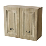 シャビーウッド色モールディングありシャンプーキャビネット【上台】