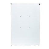 ホワイト色壁掛け商品棚【ウォールラック】裏面