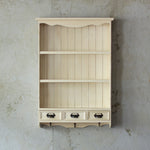 ホワイト色壁掛け商品棚【ウォールラック】