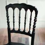 ブラック色ナポレオンチェアの詳細写真1