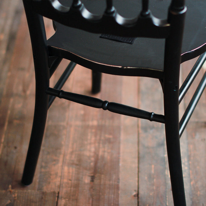 ブラック色ナポレオンチェアの詳細写真5