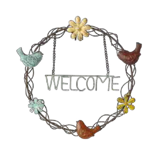 Metal Wreath バードウェルカムS（２個からの販売）