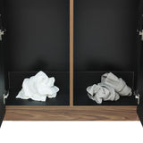 ダークブラウンウッド色フラットシャンプーキャビネット【下台】の詳細