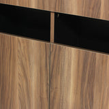 ダークブラウンウッド色フラットシャンプーキャビネット【下台】の詳細