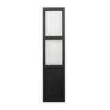 ブラック色スリムドアパーテーションの正面