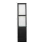 ブラック色スリムドアパーテーションの正面