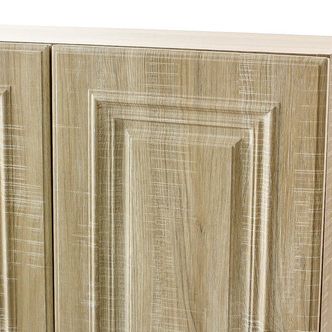 シャビーウッド色モールディングありシャンプーキャビネット【上台】の詳細