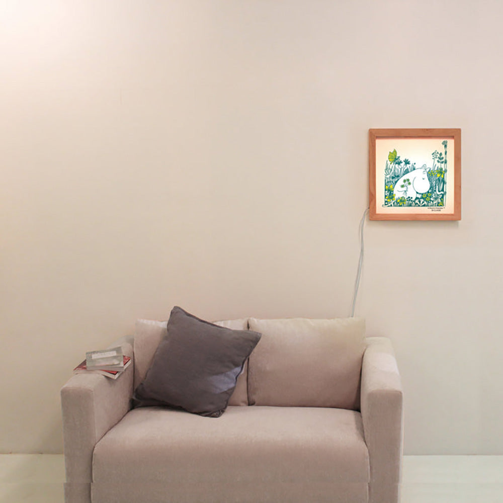 Moomin art frame lamp ムーミン アート フレームランプflower（ピンク）