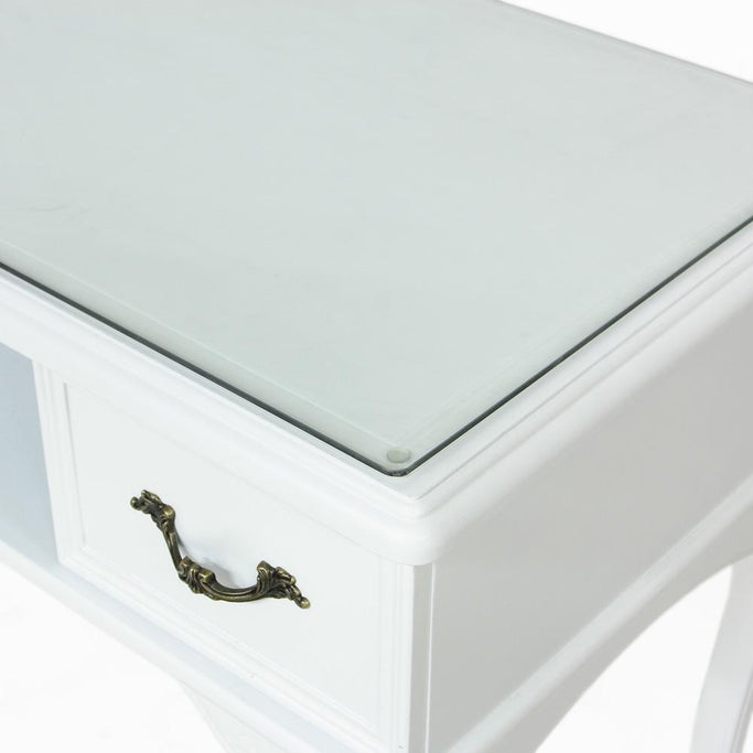 ホワイト色ネコ脚ネイルテーブルの詳細5