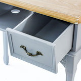 ブルーグレー色ネコ脚ネイルテーブルの詳細1