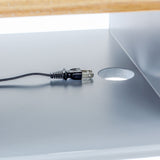 ブルーグレー色ネコ脚ネイルテーブルの詳細3