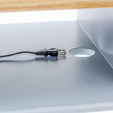 ブルーグレー色ネコ脚ネイルテーブルの詳細3