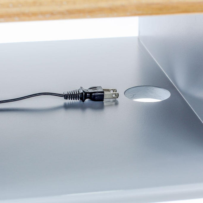 ブルーグレー色ネコ脚ネイルテーブルの詳細3