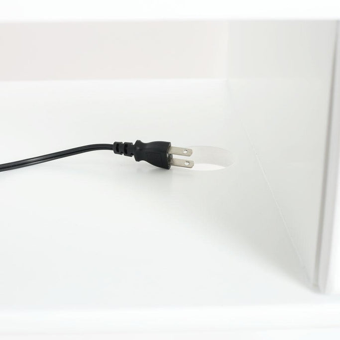 ホワイト色ネコ脚ネイルテーブルの詳細4