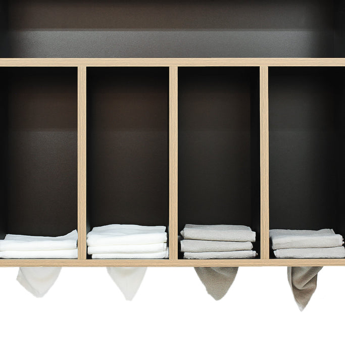 ナチュラルウッド色フラットシャンプーキャビネット【上台】の詳細