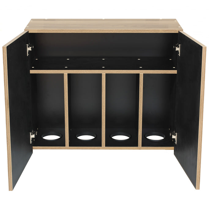 ナチュラルウッド色フラットシャンプーキャビネット【上台】