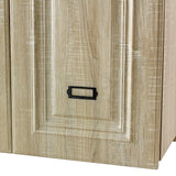 シャビーウッド色モールディングありシャンプーキャビネット【上台】の詳細