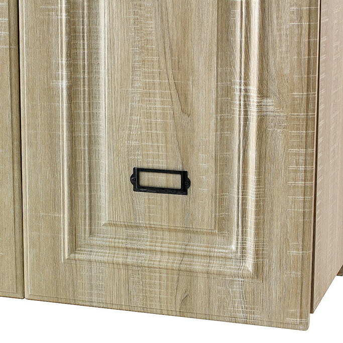 シャビーウッド色モールディングありシャンプーキャビネット【上台】の詳細