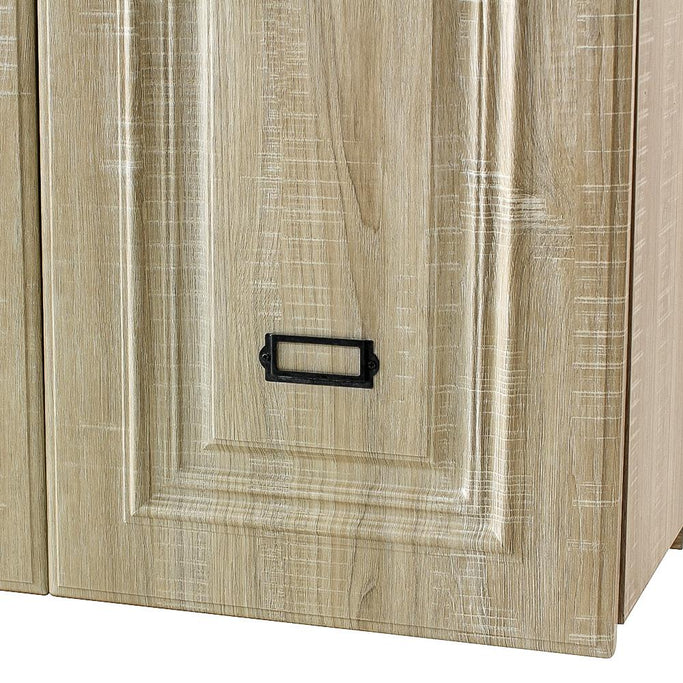 シャビーウッド色モールディングありシャンプーキャビネット【上台】の詳細