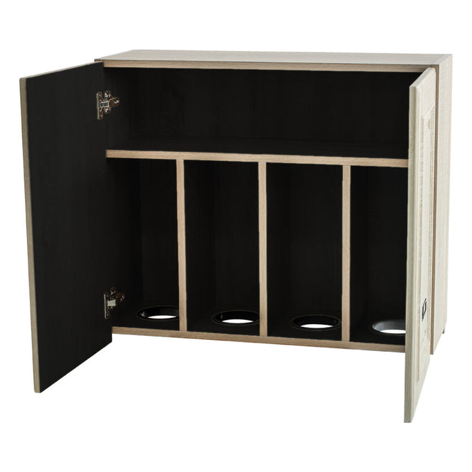 シャビーウッド色モールディングありシャンプーキャビネット【上台】の詳細