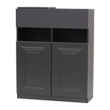 グレー色モールディングありシャンプーキャビネット【下台】