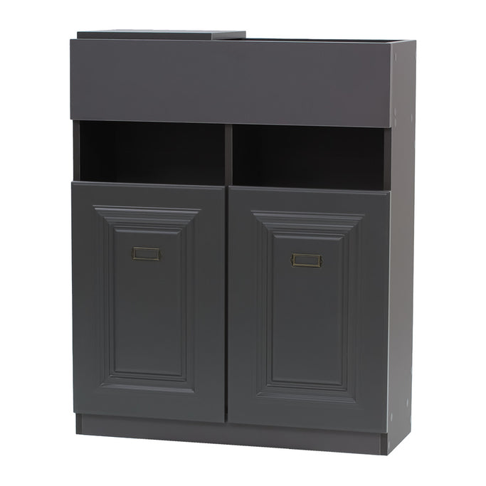 グレー色モールディングありシャンプーキャビネット【下台】